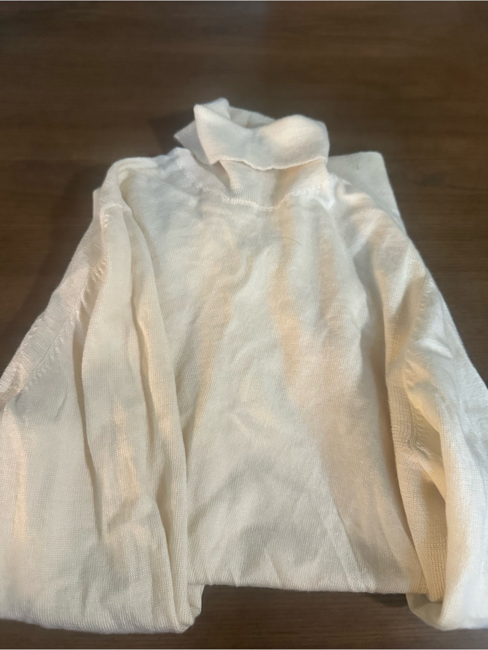 Express Women's Cream Turtleneck Sweater